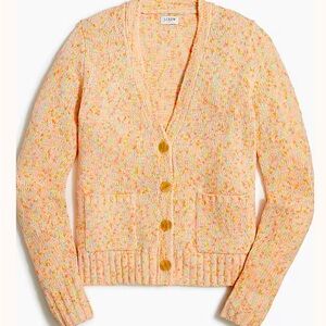 J.Crew Neon Confetti Speckled Knit Cardigan Sweater – Size Small